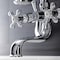 Kingston Brass KS226C Wall Mount Tub Faucet with Hand Shower, Polished Chrome KS226C - alternate 2